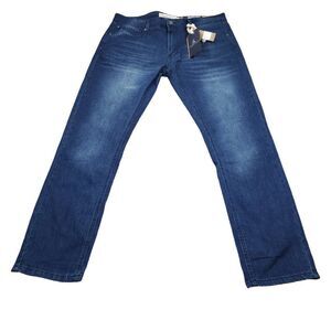 Tailor Vintage Canaan Slim Fit Stretch Jeans Men's Size 36 x 32 Blue Aero